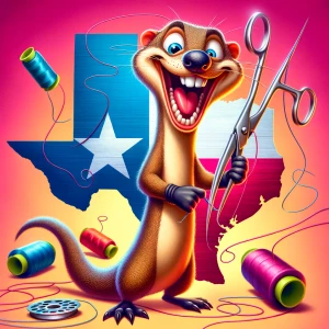 "Craft an imaginative image of a quirky mongoose character, endo...