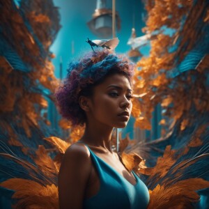 Design an ultra-high-resolution, 3D image that is visually stunn...