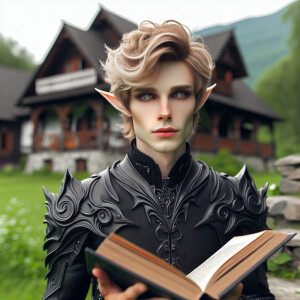 Caranthir-Ar-Fieniel from the Witcher. Black eldritch armor. Pal...