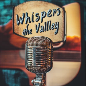 Design a folk music album cover featuring a vintage microphone,...