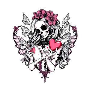 Shaped Logo
 brand name [Dead Hearts & Butterflies]
Anime logo
E...