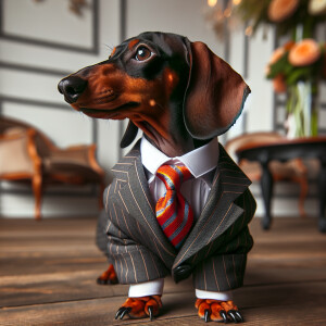 A weenie wearing a nice suit