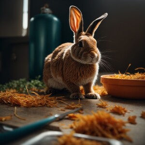 A rabbit showing good habits in form of sketch