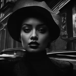 "Visualize 'The Dream of Infinity' in a black and white abstract...