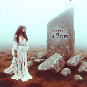 Faded color film photograph from 1971 of a stunningly beautiful,...