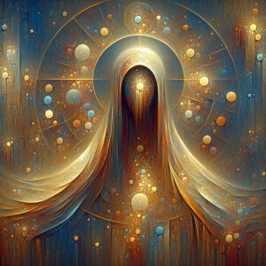 an ultra realistic, 8k oil painting portrait of an abstract art...