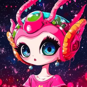 Alien Princess cosmic devour --sref 1