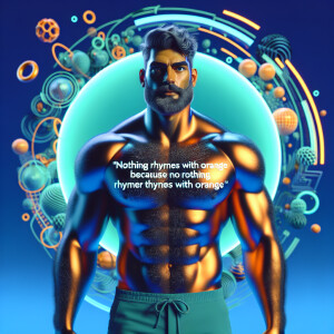 A captivating 3D render of a confident, stunningly handsome gay...