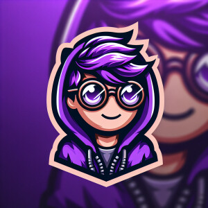 Vorrei un logo simile a quello di MrJake ma con capelli violetti...