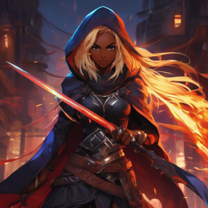 smasterpiece, Rogue brown Skin  Eritrean assassin girl, wearing...