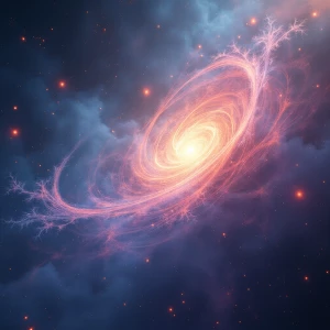 In the ethereal expanse of the quantum realm, a kaleidoscopic en...