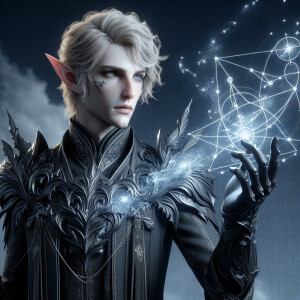 Caranthir-Ar-Fieniel from the Witcher uses magic to alter the co...