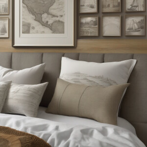 A wall made of pillows