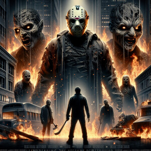 epic master piece(Movie poster effect) jason vorhees from friday...