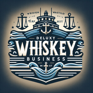 Design a sophisticated logo for a luxury boat named "Whiskey Bus...