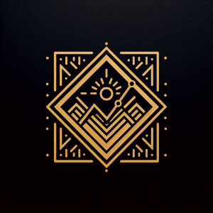 Квадрат с диагоналями и гранями как алмаз и текст логотипа bhara...