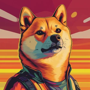 MEME DOGE in GTA art style — Say hello — in the style of a Grand...