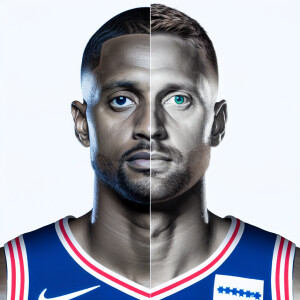 Real Photos blended of doc rivers and nick nurse 76ers coaches