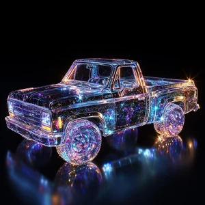 High-resolution digital artwork of a delicate and transparent ob...