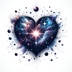 White background, pretty celestial vector art illustration, cele...