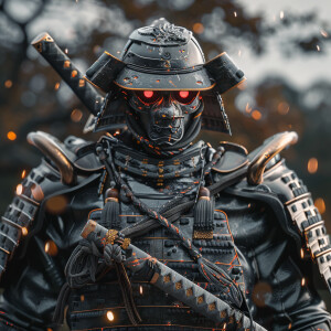 Cyborg's samurais, HDR, masterpiece, ultra-detailed, ultra-real...