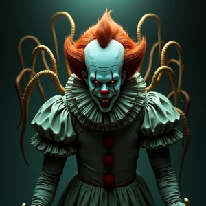 A midnight horror unfolds as 'pennywise as the joker as art the...