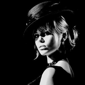 Brigitte bardot in a noir movie, high contrast