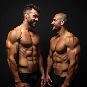 Carloss y Ramón tienen un cuerpo velludo y musculoso y ese miem...