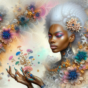 Abstract Fractal Art Surreal 32k hyper detailed ultra realistic...