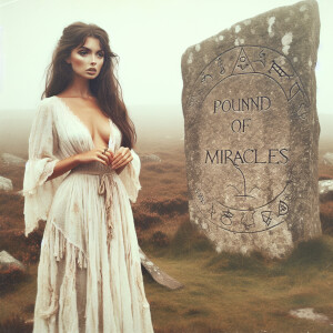 Faded color film photograph from 1971 of a stunningly beautiful,...