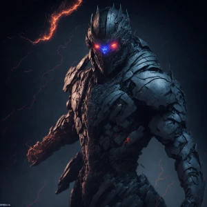 Portray Zoom as a menacing figure emerging from a vortex of swir...