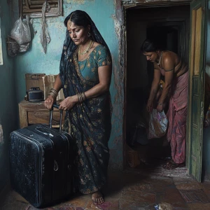 Photorealism,realism a 54-year-old Gujarati mother who works as...