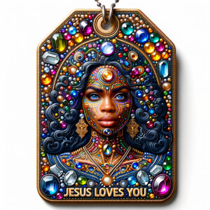 Design a tag that encapsulates a beautiful, colorful depiction o...
