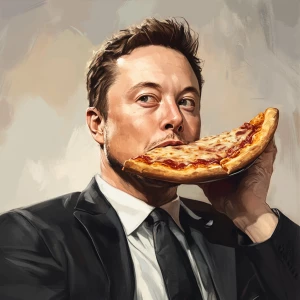 Elon Musk,i eat some pizza, GTA style
