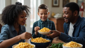 Two African American individuals, a female and a male, are engag...