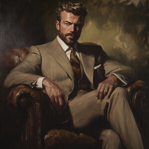 Masterpiece dapper portrait of tintin by studio harcourt, by Arl...