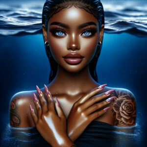 Can you help me to create the image similar to this?
She is a li...