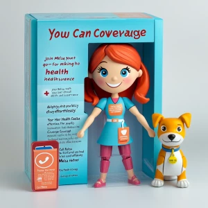 Design an action figure named Melisa the Health Insurance Agent...
