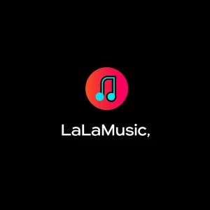 Design a logo for "LaLaMusic," an AI-powered music generation pl...