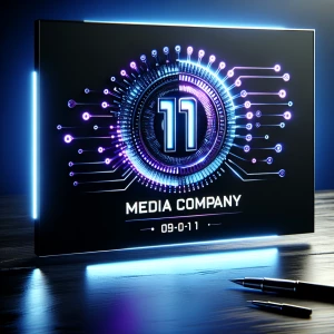 Design a dynamic video logo for "Ai25 Media," emblematic of its...
