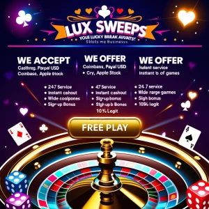 Image is a vibrant, digital advertisement of online casinos slot...
