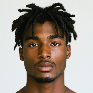 Create an image of a 22-year-old African American male from Geor...