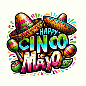 Create logo hyper ultra realistic vibrant colors that says Happy...