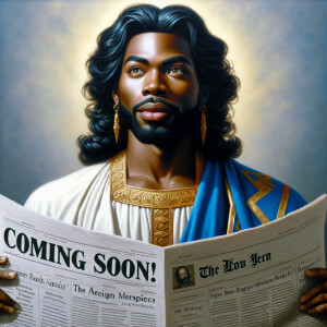 A hyper-realistic oil painting of a light-skinned African Americ...