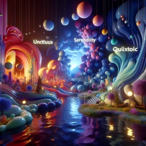 Create a surreal, three-dimensional scene that embodies the conc...