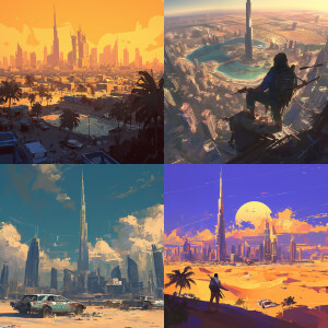 Dubai after apocalypse