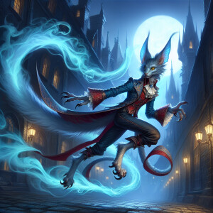 Nightcrawler teleports mid-action, blue smoke swirling. His clas...