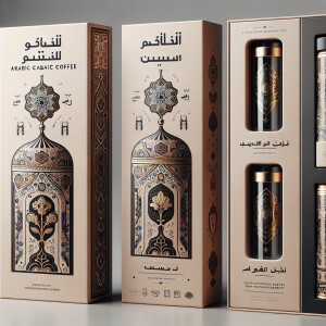 Luxurious product package box for coffee bags, unique product la...
