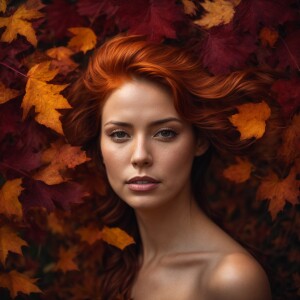 Beautiful photorealistic image. Facial portrait, facing forward...