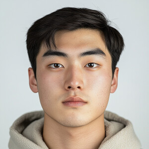Create an image of a 22-year-old North Korean man from Arcadia,...